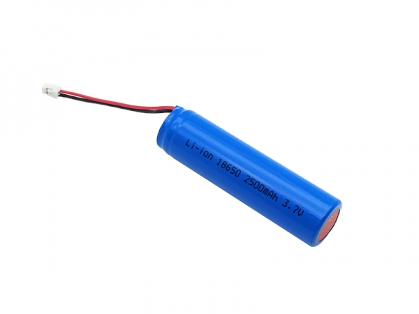3.7V 2500mAh宽温圆柱锂电池-2pin
